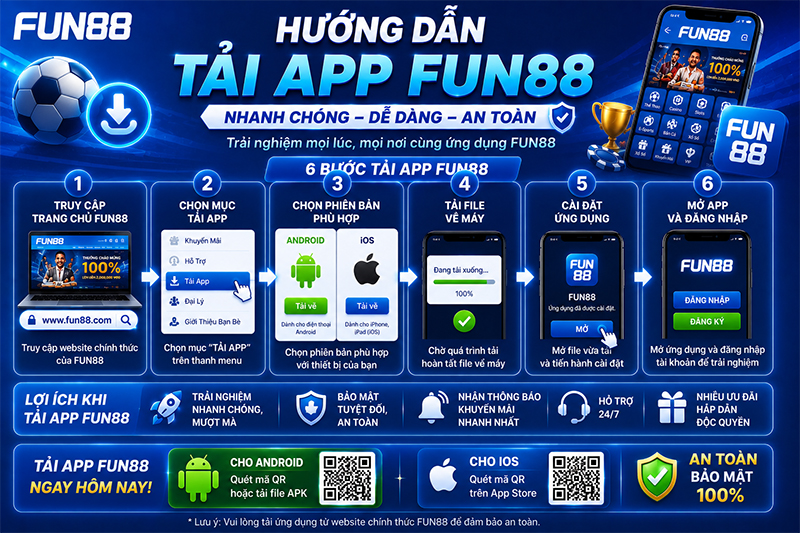 Hướng dẫn tải app Fun88 chi tiết